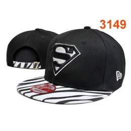 Super Man Black Snapback Hat PT 0528