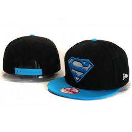 Super Man Black Snapback Hat YS 1