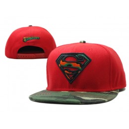 Super Man Red Snapback Hat SF 0613