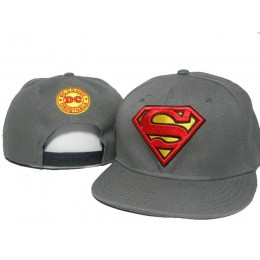 Super Man Grey Snapback Hat DD 0512