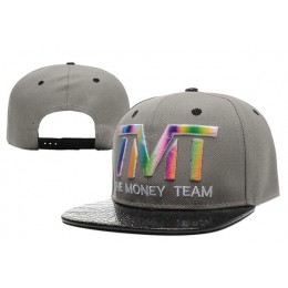 TMT The Money Team Grey Snapback Hat XDF 0526