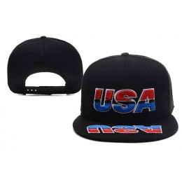 USA Black Snapback Hat XDF 0528