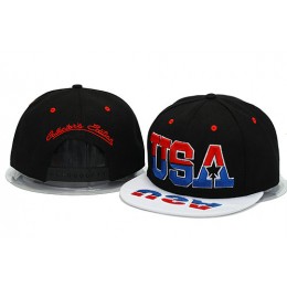 USA Black Snapback Hat YS 0606