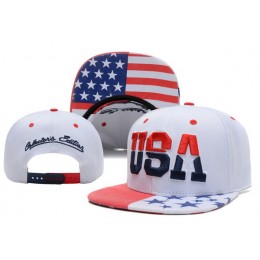 Team USA White Snapback Hat XDF