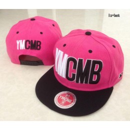 YMCMB Pink Snapback Hat GF 1