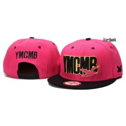 YMCMB Pink Snapback Hat GF