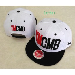 YMCMB White Snapback Hat GF