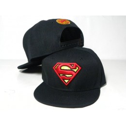 Kids Super Man Black Snapback Hat DD 1