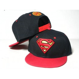Kids Super Man Black Snapback Hat DD