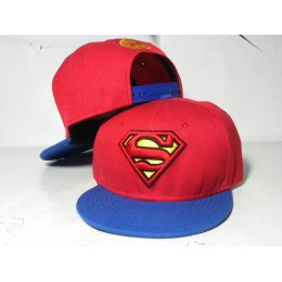 Kids Super Man Red Snapback Hat DD