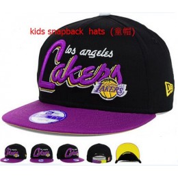 Kids Los Angeles Lakers Snapback Hat 60D 140802 4