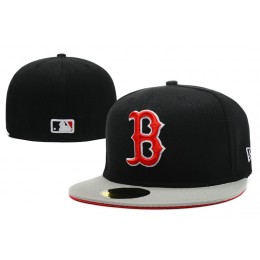 Boston Red Sox Black Fitted Hat LX 1 0721