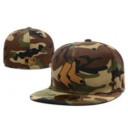 Boston Red Sox Camo Fitted Hat LX 0721 2
