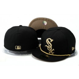 Chicago White Sox Black Fitted Hat YS 0528