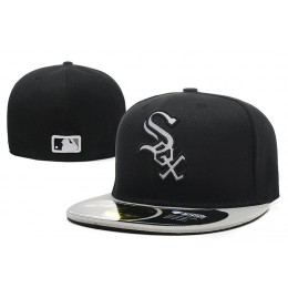 Chicago White Sox Black Fitted Hat LX 0721