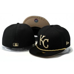 Kansas City Royals Black Fitted Hat YS 0528