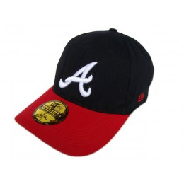 Atlanta Braves Black Peaked Cap DF1 0512