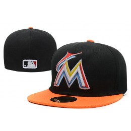 Miami Marlins Black Fitted Hat LX 0721