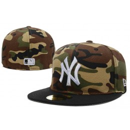 New York Yankees Camo Fitted Hat LX 0721