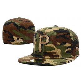 Pittsburgh Pirates Camo Fitted Hat LX 0721