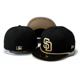 San Diego Padres Black Fitted Hat YS 0528