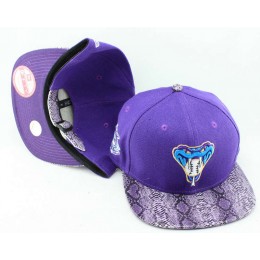 Arizona Diamondbacks Purple Snapback Hat JT 0613