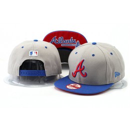 Atlanta Braves Grey Snapback Hat YS 0528