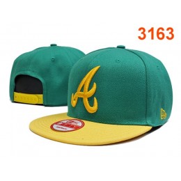 Atlanta Braves Green Snapback Hat PT 0701