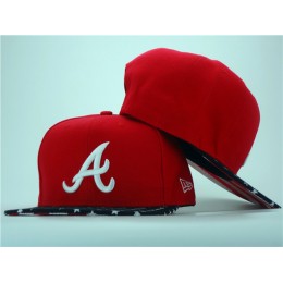 Atlanta Braves Red Snapback Hat ZY 0701