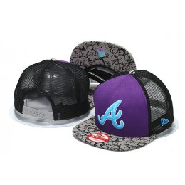 Atlanta Braves Mesh Snapback Hat YS 0512