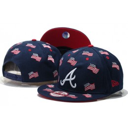 Atlanta Braves Snapback Navy Hat GS 0620