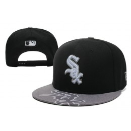 Chicago White Sox Black Snapback Hat XDF 0512