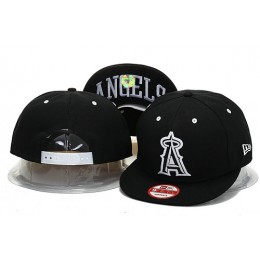 Los Angeles Angels Black Snapback Hat YS 0721