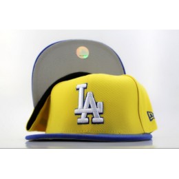 Los Angeles Dodgers Yellow Snapback Hat QH