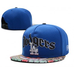 Los Angeles Dodgers Blue Snapback Hat DF 0613