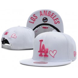 Los Angeles Dodgers White Snapback Hat SD 0613