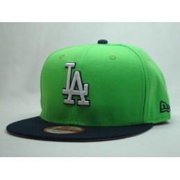 Los Angeles Dodgers Green Snapback Hat SF