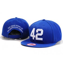 Los Angeles Dodgers #42 MLB Snapback Hat YX099