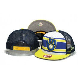 Milwaukee Brewers Mesh Snapback Hat YS 0613