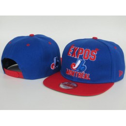 Montreal Expos Blue Snapback Hat LS