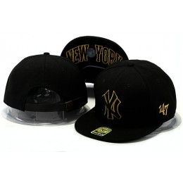 New York Yankees Black Snapback Hat YS 0528
