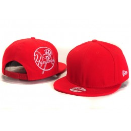 New York Yankees Red Snapback Hat YS