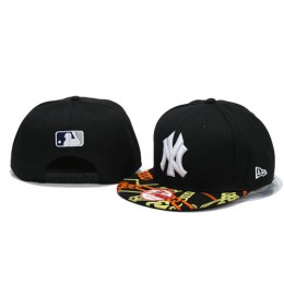 New York Yankees Black Snapback Hat YS 3