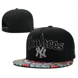 New York Yankees Black Snapback Hat DF 0613