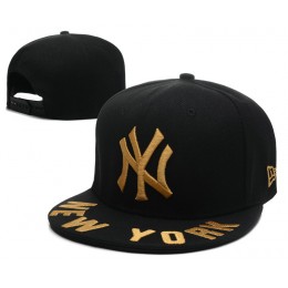 New York Yankees Black Snapback Hat SD 0613