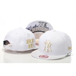 New York Yankees Snapback White Hat GS 0620