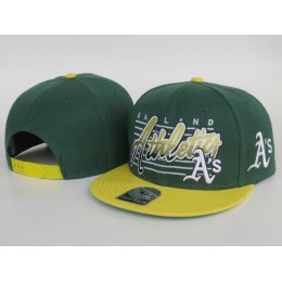 Oakland Athletics Green Snapback Hat LS