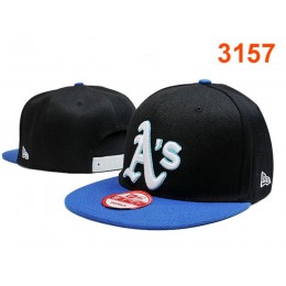Oakland Athletics Black Snapback Hat PT 0701