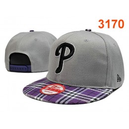 Philadelphia Phillies Grey Snapback Hat PT 0701