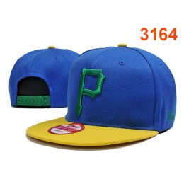 Pittsburgh Pirates Blue Snapback Hat PT 0701